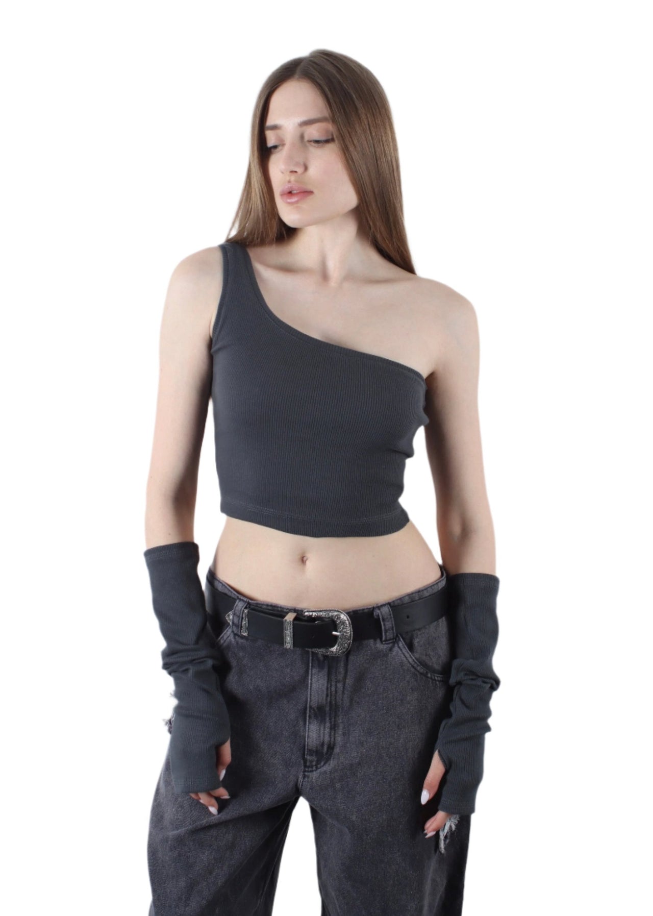 Топ з рукавицями RIOT IN SMOKED GREY